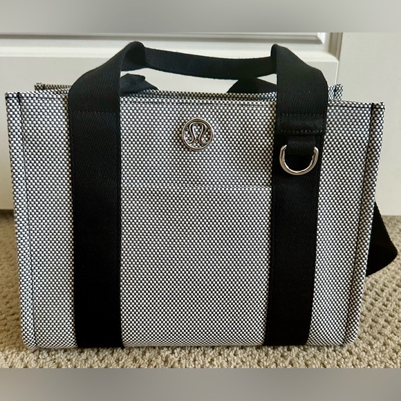 lululemon athletica Handbags - Lululemon Checkered Black and White Tote